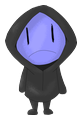 Little hooded Partygoer looking glum